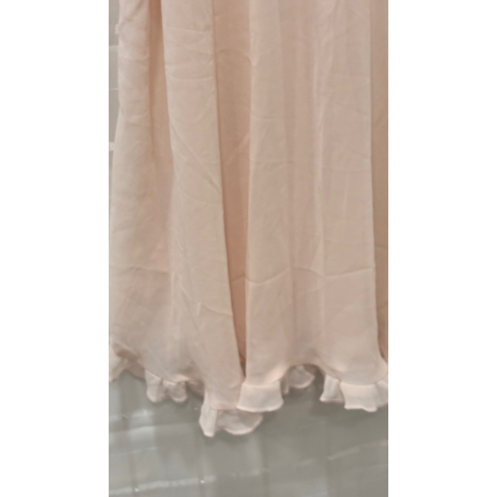Private Luxuries Pink Lace Pearl Ruffle Chemise Nightgown XL Coquette Lingerie - Picture 6 of 8